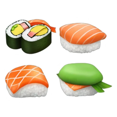 sushi-mario-luigi-angel sticker