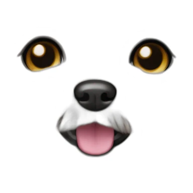 afro fluffy bichon frise sticker