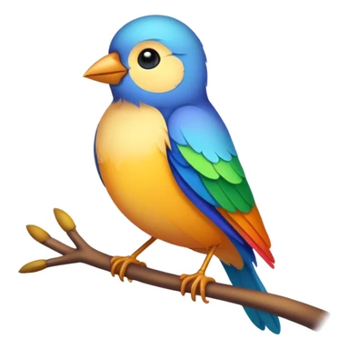 bird in morning sticker