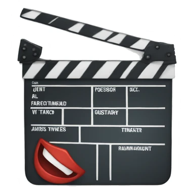 action clapboard sticker