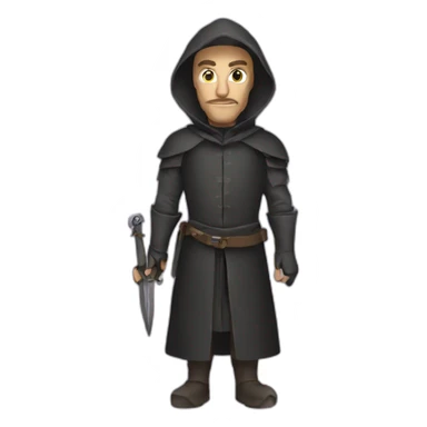 medieval evil spy sticker