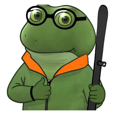 going skiing sticker