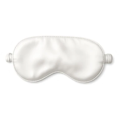 white silk sleep mask sticker