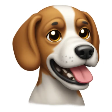 Dog taking a shit sticker