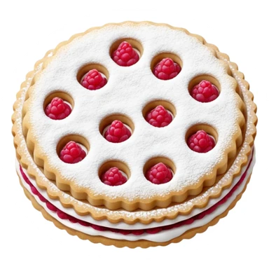 linzer cookie sticker
