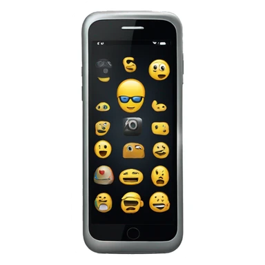 Smart phone with black display  sticker