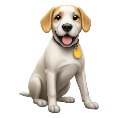 Dog on a cruise ship sticker