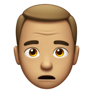 teary side eye angry sticker