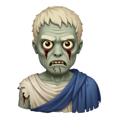 greek ancient zombie man sticker
