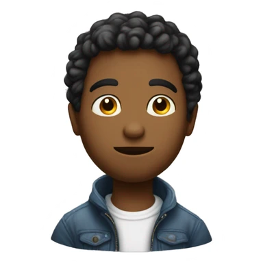 Garçon qui se posse des questions et qui a des cœur  sticker