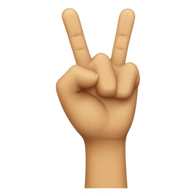 Emoji with two middle  sticker