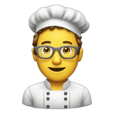 cuisinier devant un ordinateur sticker