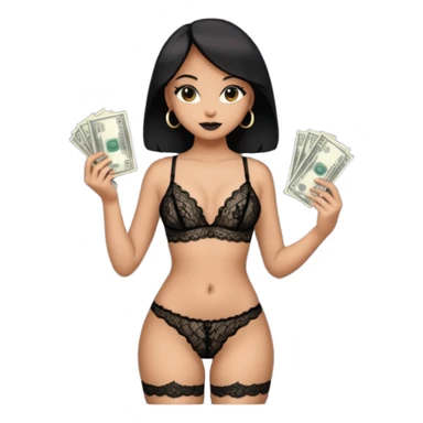 Erotic Sex money full height  sticker