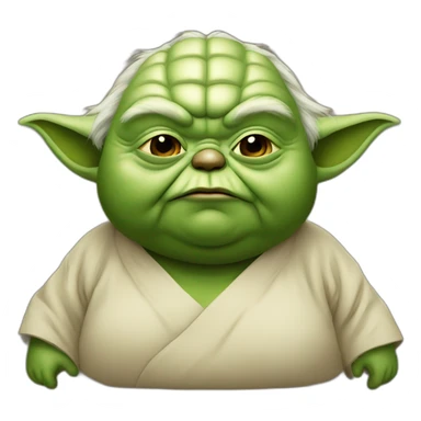 fat yoda sticker