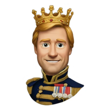 king Willem alexander like pepe sticker