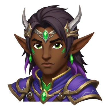 night elf male ranger from world of warcraft sticker