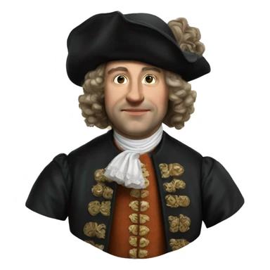 photorealistic england gentelman XVII century sticker