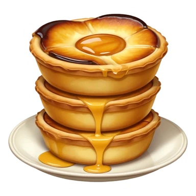 A pastel de nata  sticker