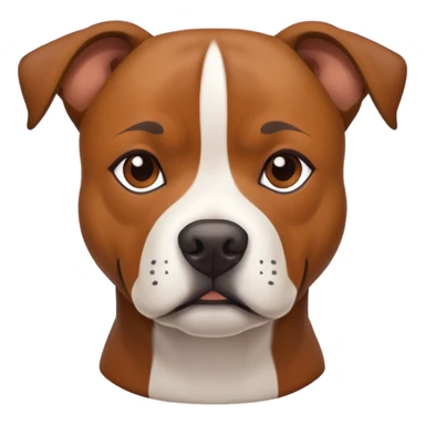 all brown staffy dog sticker