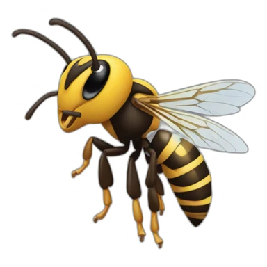 Hornet that has been splatted sticker