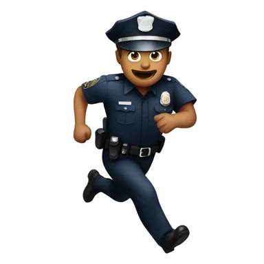 Police running sticker