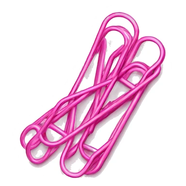 Pink Paper Clips sticker