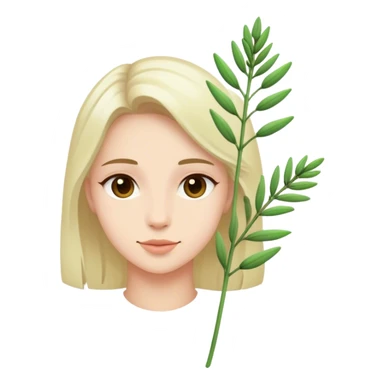 single Lavender, stem, leaf sticker