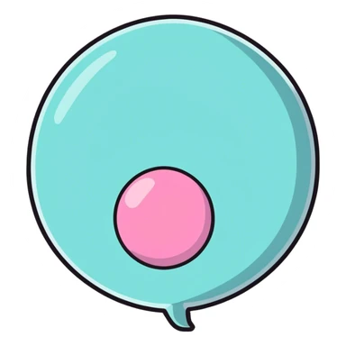 pink bubblegum  sticker