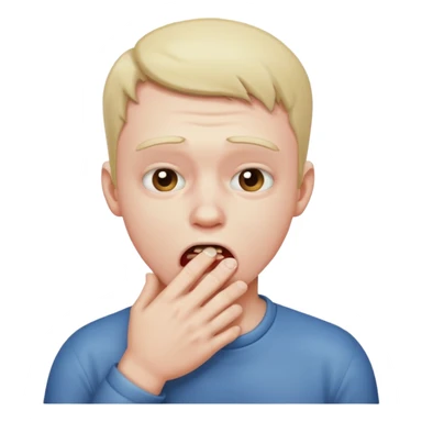 Man choking himself sticker