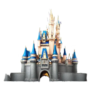 Disney castle with fireworks sticker