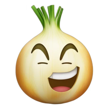 onion cut in half smiling sticker