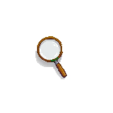 magnifying glass sticker