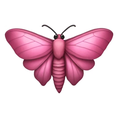 Pink moth sticker