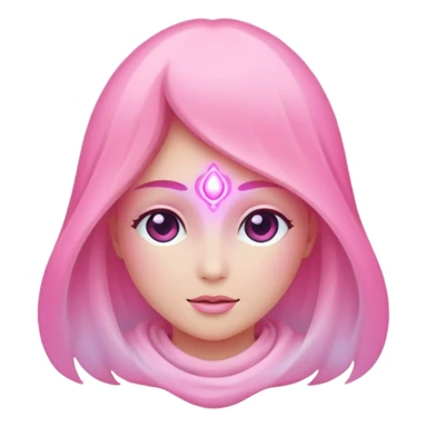 aesthetic aura pink emoji sticker