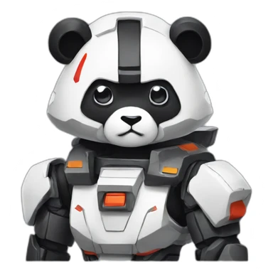 Panda-inspired-gundam sticker