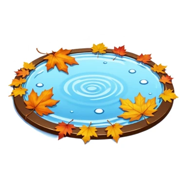 autumn puddle sticker