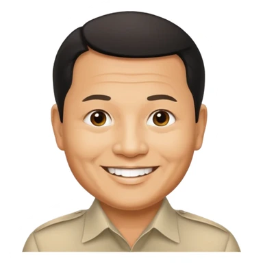 prabowo with text "oke gas" sticker