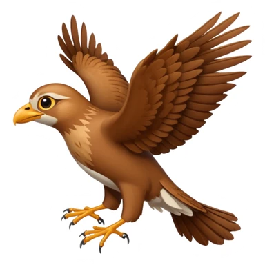 The lark flies sticker