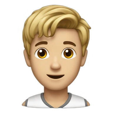 Justin Bieber qui dit j'aime Nadège sticker