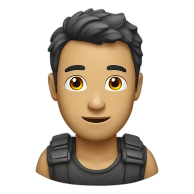 homme qui rigole fort sticker