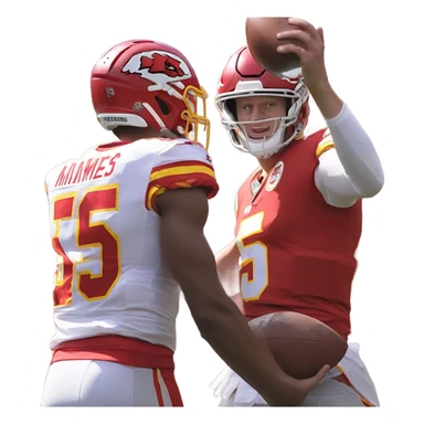 Josh Allen beating Patrick Mahomes sticker