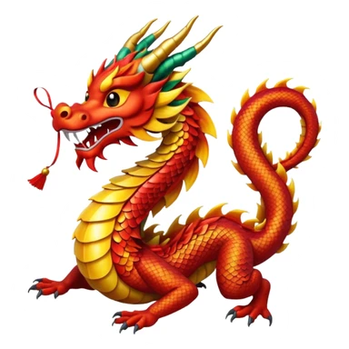 chinese dragon happy new year sticker
