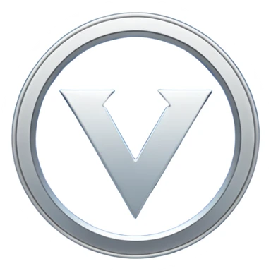 Logo certification de couleur bleu avec le symbole v sticker