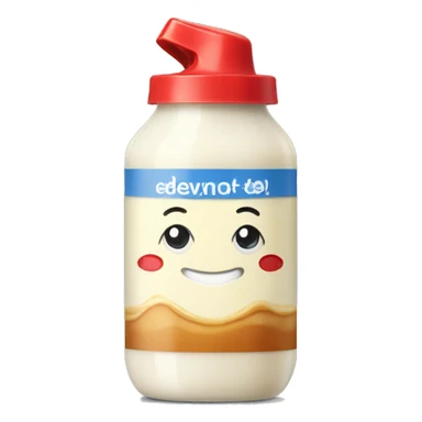 Red Cap Bottle of Mayonnaise  sticker
