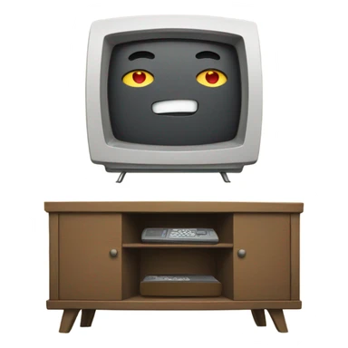 cartoon tv with a news m sticker