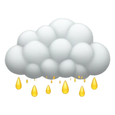 Cloud raining  sticker