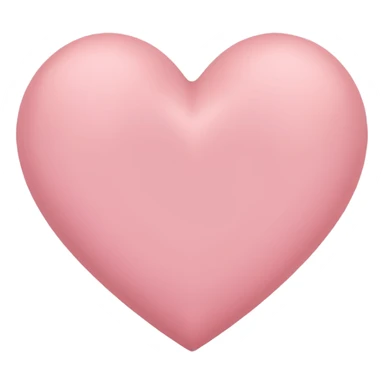 Light pink matte heart sticker