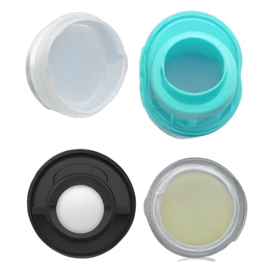 dual compartment screw-top prescription contact lens case sticker