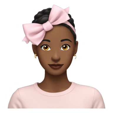 Coquette bow light pink sticker