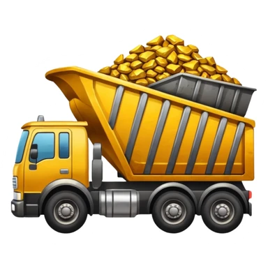 ore truck with gold ore sticker